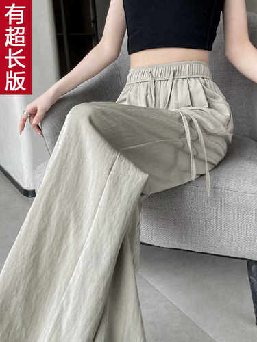 棉麻阔腿裤女夏薄175高个子加长