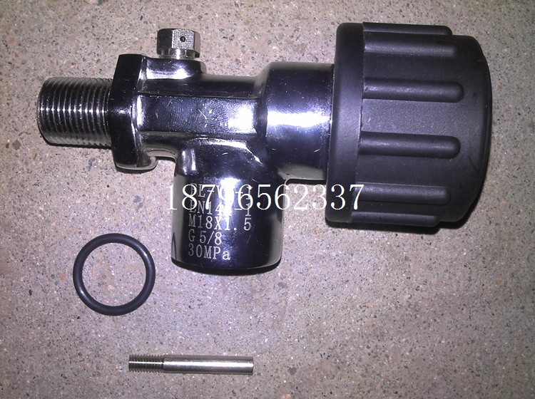 6L空气呼吸器阀门高压气瓶开关呼吸器瓶头阀6.8L碳纤维气瓶接头