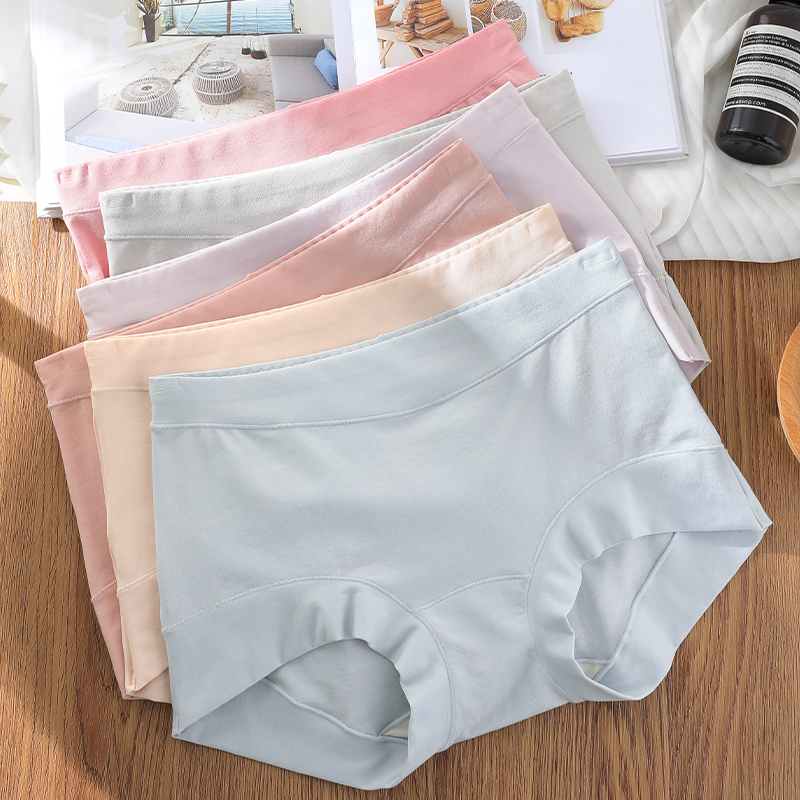新疆纯棉女士内裤平角5A抗菌裆