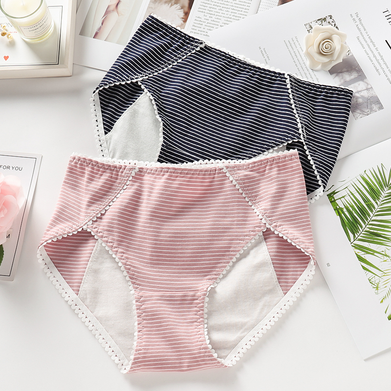 生理裤女经期防漏纯棉透气中高腰大码姨妈月经裤学生少女三角内裤