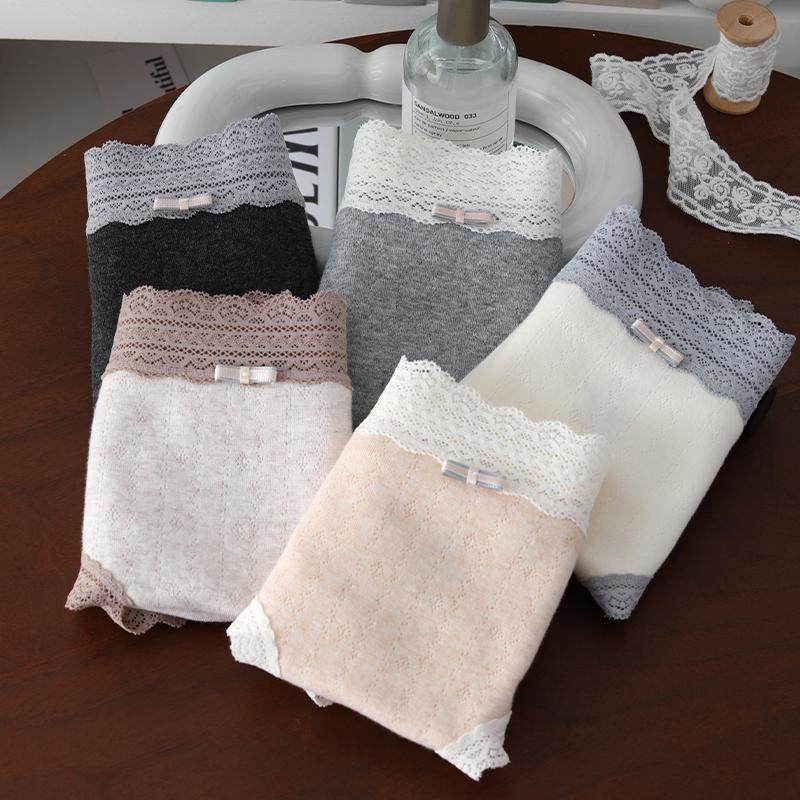 法式蕾丝A类纯棉抗菌裆女士内裤