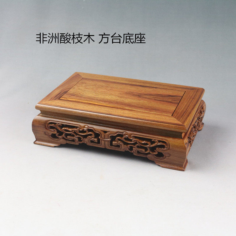 实木平价小方台花瓶茶壶好伴侣