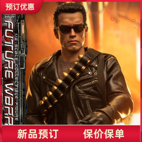 未来战士阿诺T-800可动人偶