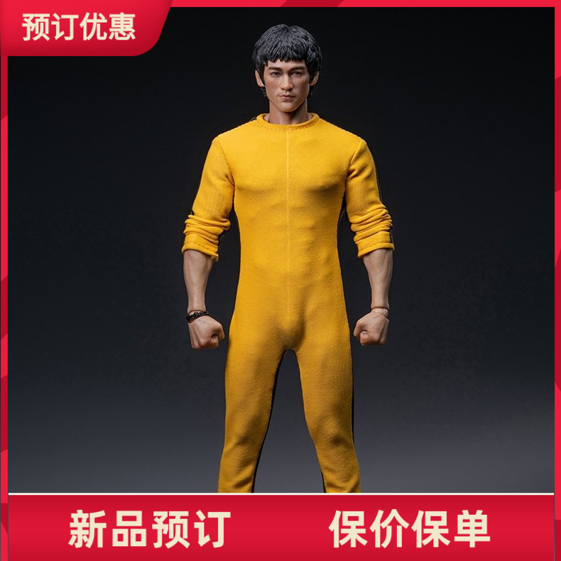 INART1/12李小龙黄色套装兵人