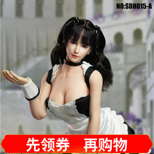 SUPER DUCK  1/6 SDH015 女兵人偶 萝莉女头雕 A B C D四款 现货