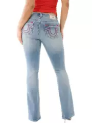 American-Style Trendy Brand Religious Jeans for Women, Slim Fit, Maitreya Buddha, Large Size, Thick Line, Low-Waist Pencil Pants
