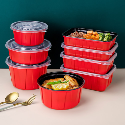 喇叭花一次性餐盒圆盒