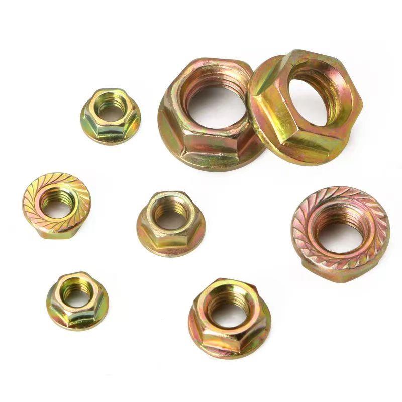 防滑螺丝帽镀锌六角法兰