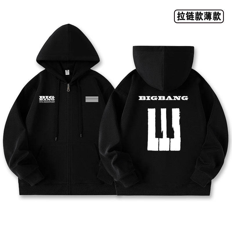 BIGBANG20周年演唱会权志龙GD周边钢琴键粉丝应援拉链卫衣男女秋