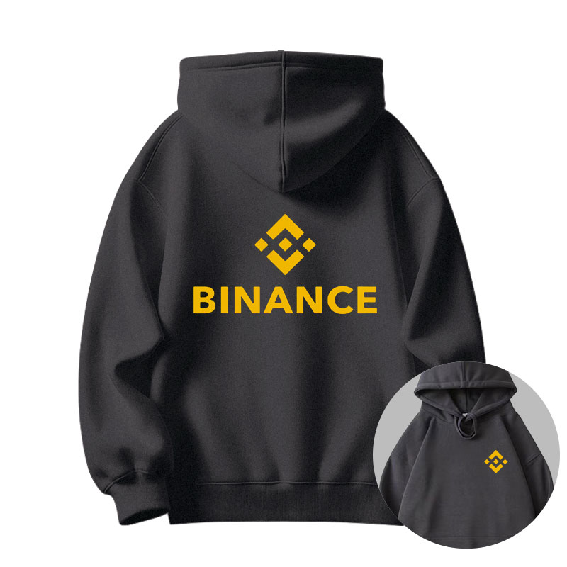 binance加密货币平台币安衣服赵长鹏同款连帽卫衣男女套头衫衣服