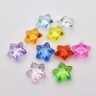 亚克力水晶透明立体五角星星小男孩子幼儿园早教奖励宝石饰品礼物