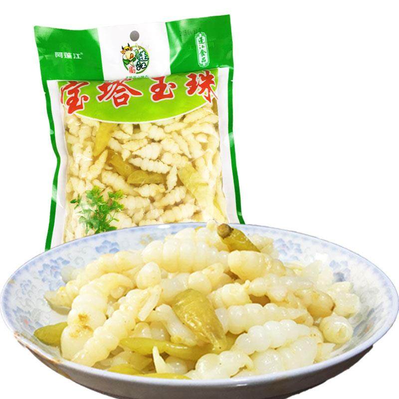 新鲜阿蓬江地牯牛1kg重庆黔江特产宝塔玉珠泡山椒泡菜酸辣下饭菜