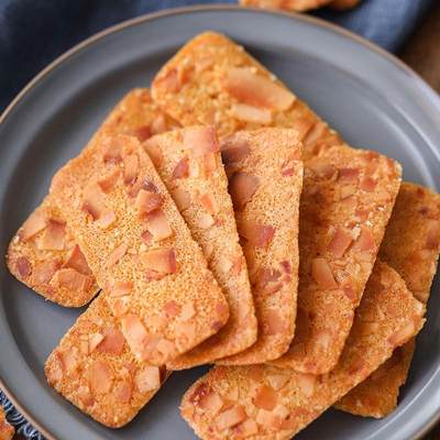 烤脆 椰子脆饼 椰香薄饼酥脆饼干椰片椰子饼零食网红零食 花呆呆