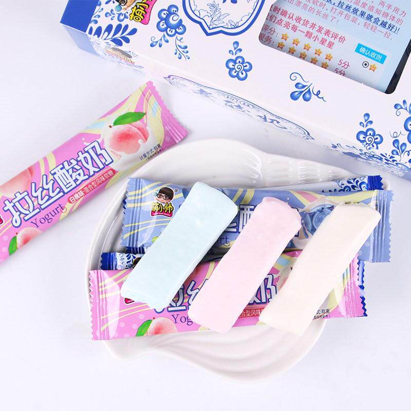 阿伟家萌小帅老酸奶拉丝糖牛奶味网红同款老酸奶糖软糖390克