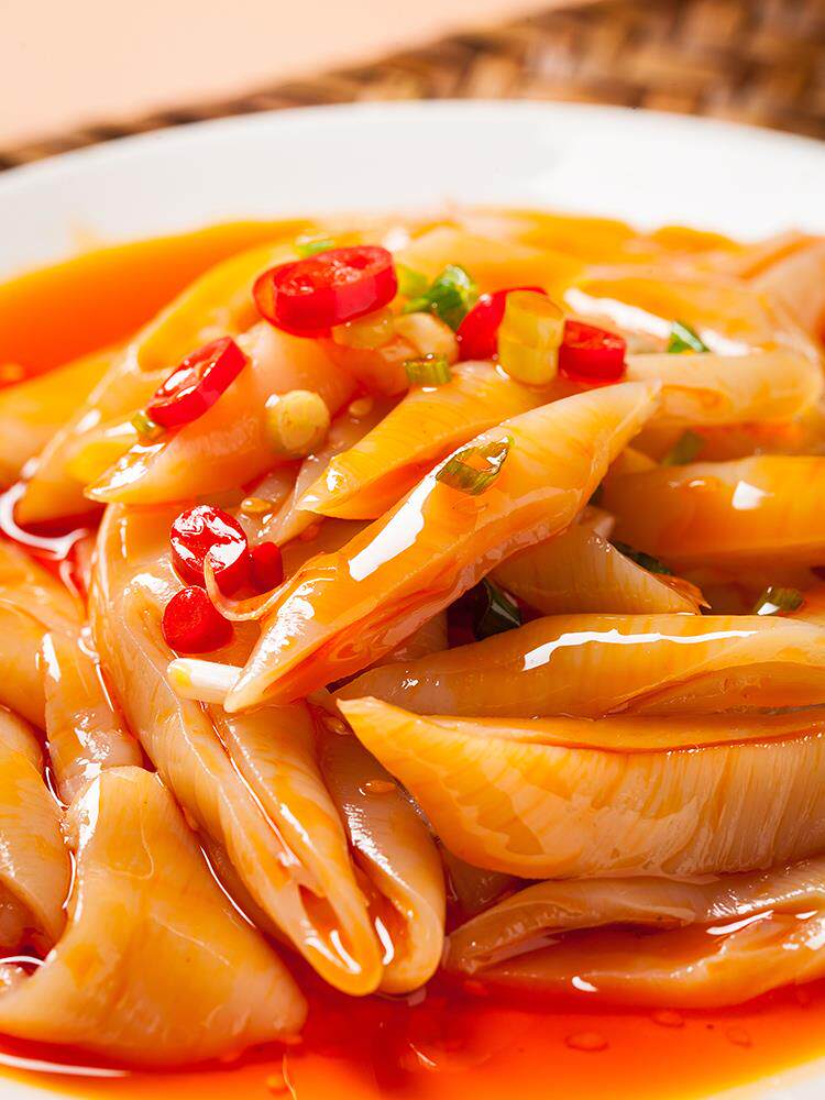 凉拌海蚌苗酒店饭店餐饮商用特色菜半成品凉菜开袋即食冷菜盘ktv