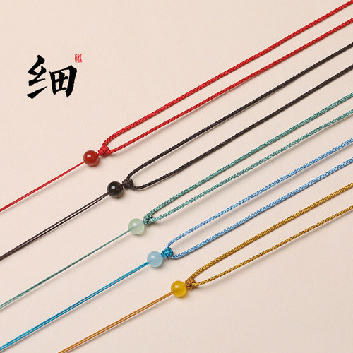 手工编织项链绳玉石佛