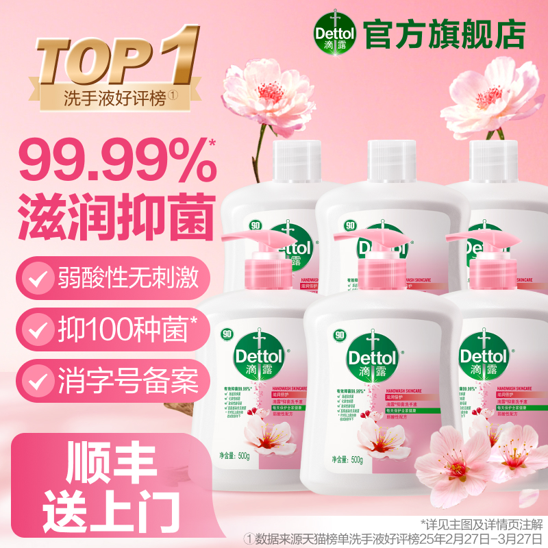 滴露抑菌洗手液套组滋润清洁