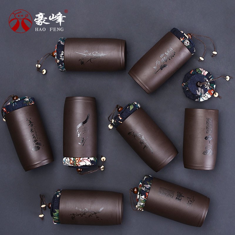 紫砂茶叶罐小号普洱存储罐梅兰竹菊防潮茶罐功夫茶具茶道配件|msdalam kategori pinggan mangkuk, set teh, caddy teh - dari Buy2taobao.com untuk memberikan perkhidmatan ejen Taobao profesional membeli