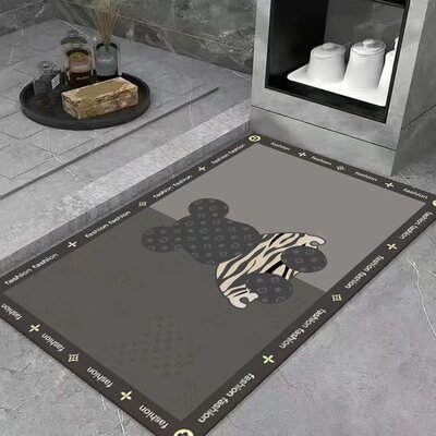 硅藻泥潮牌浴室吸水防滑软垫