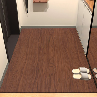 仿木纹皮革入户门垫客厅垫地垫可擦洗免洗PVC防水防油防滑脚垫