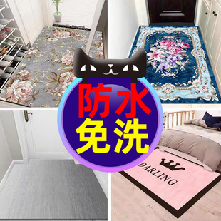 皮革地垫可擦洗PVC门垫客厅脚垫入户门防水防油免洗厨房满铺地毯