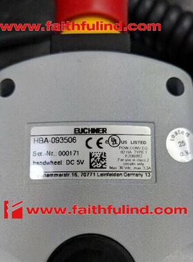 议价Euchner 093506 安士能全新使能开关 HBA-093506