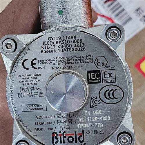 议价百佛Bifold防爆电磁阀FP06P-77A全新原厂现货价格私聊