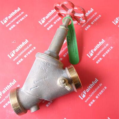 议价Kemper DN40 德国Kemper全新Y形饮用水截止阀 2 Rg5 DVGW