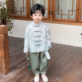 日常古装 男童汉服春秋季 套装 高端儿童唐装 中国风国学演出服 新中式
