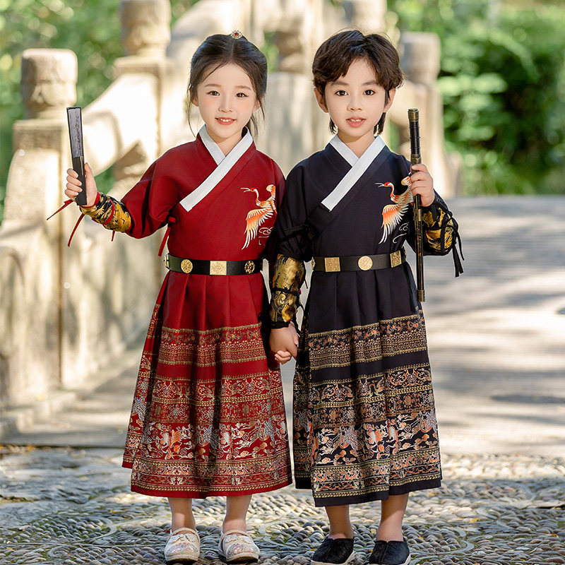 汉服男童春秋季中国风高端长袍儿童唐装改良古风飞鱼服宝宝国学服,童装/婴儿装/亲子装,唐装,淘宝优惠券,粉丝福利购,淘宝优惠卷