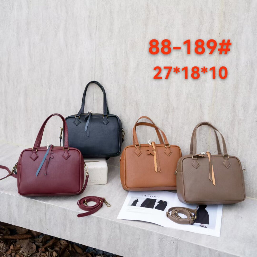 2024新款头层牛皮plume羽毛包手提通勤上班包真皮女包大容量