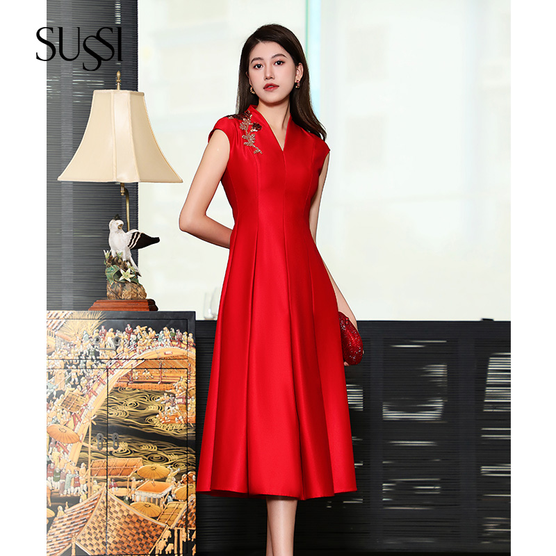 SUSSI/古色时尚礼服聚酯纤维