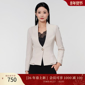 古色春季 一粒扣短款 新款 SUSSI 商场同款 立领长袖 商务西装 外套