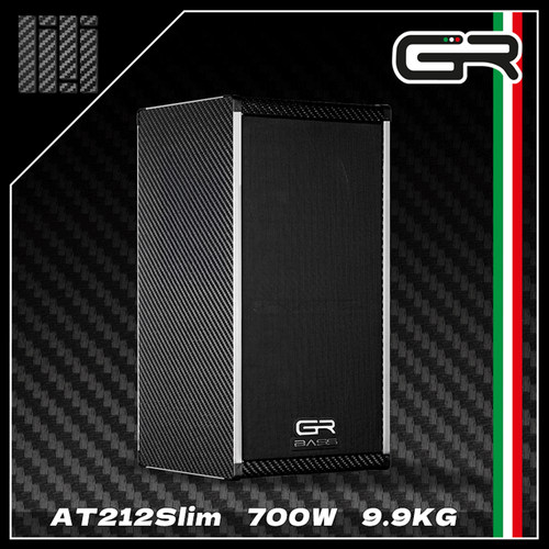 意大利原装进口 GR 碳纤维贝斯箱体音箱  AT212 Slim 700瓦大功率
