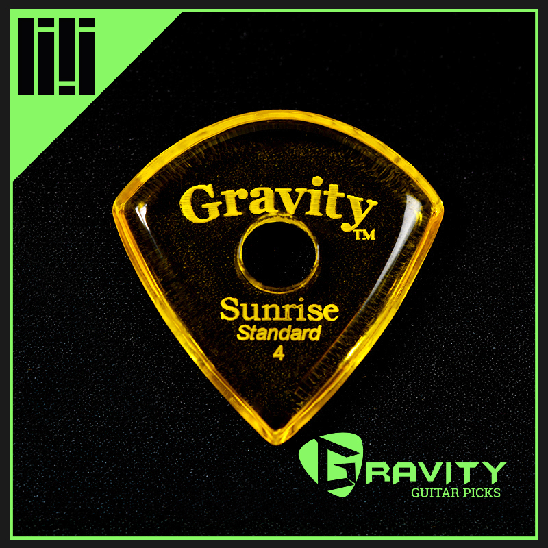 美国进口Gravity 重力Sunrise Standard 4.0吉他贝司手工速弹拨片