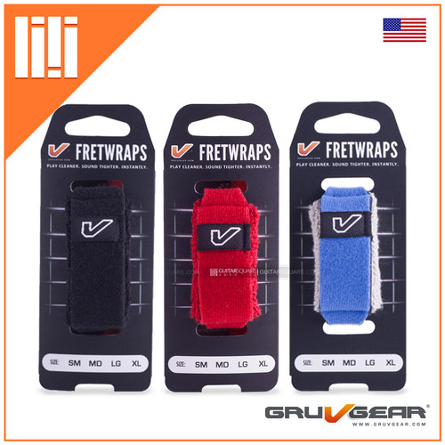 吉他平方 Gruv Gear FretWraps 电木吉他贝斯 纯色制音带闷音束带