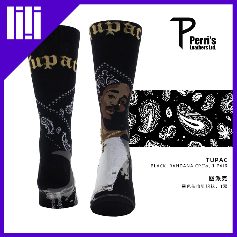 加拿大Perri's派瑞斯 正版图派克收藏礼物男士中长筒袜子