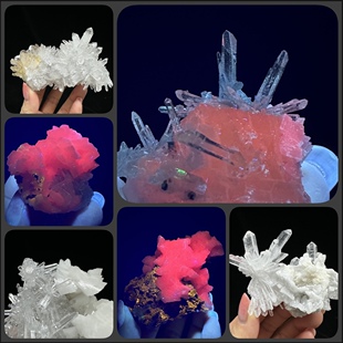 缅甸 水晶白云石闪锌矿方解石天然矿物晶体矿石标本原石奇石摆件