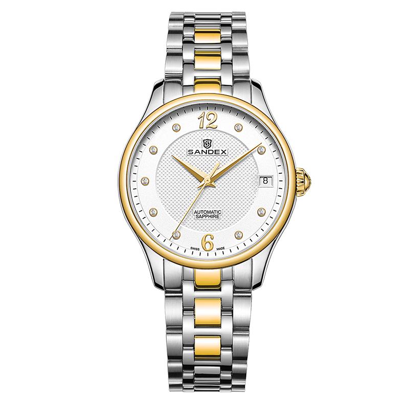 18K黄金瑞士三度士晶钻自动机械