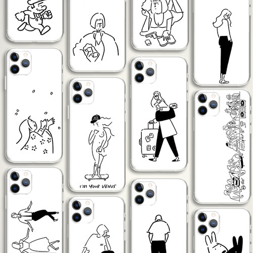kaerusensei 长场雄 我是你的维纳斯 小清新插画文艺术生手机壳 E622 适用苹果iphone17PROMAX AIR 华为小米
