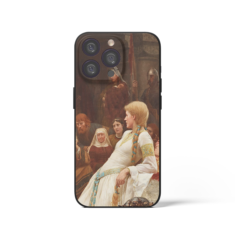 Edmund Blair Leighton 凋零的桂冠局部 古典文艺复兴油画手机壳 F516 适用苹果17华为小米VIVOoppoo三星一加