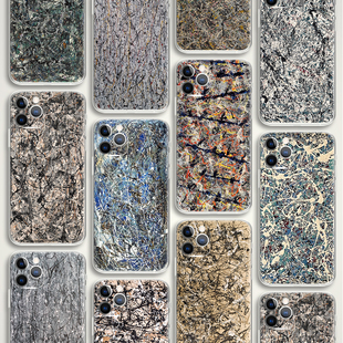 Jackson Pollock 杰克逊波洛克涂鸦抽象画名画艺术油画手机壳 F477适用苹果iphone17PROMAX AIR华为小米三星
