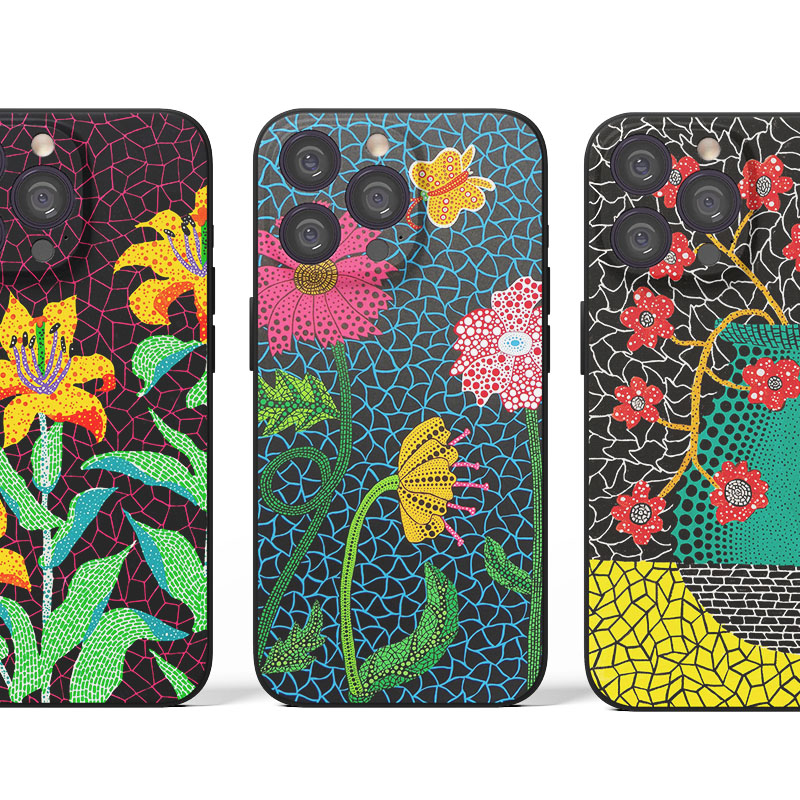 3件7折 Yayoi Kusama 草间弥生 波点花语 波普现代文艺术生手机壳 F450 适用苹果iphone17PROMAX华为小米三星 - 实物图