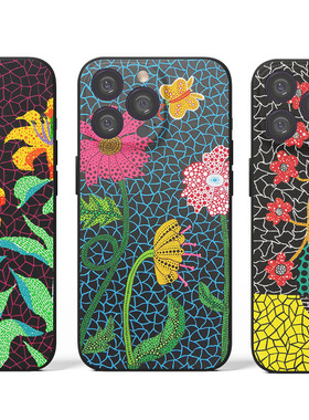 Yayoi Kusama 草间弥生 波点花语 波普现代文艺术生手机壳 F450 适用苹果iphone17PROMAX AIR 华为小米三星