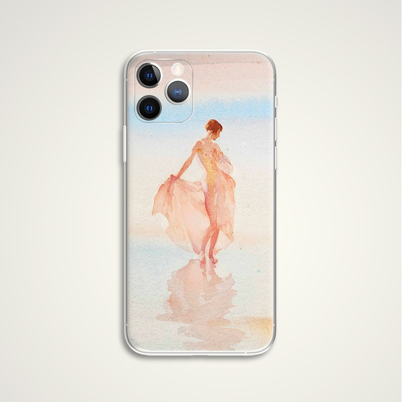 william russell flint 海边少女 水彩画插画文艺术生手机壳 e373