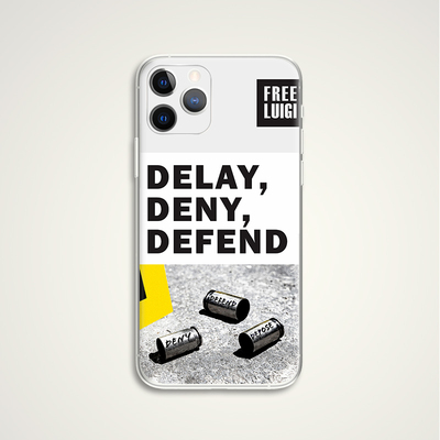 Luigi Nicholas Mangione delay deny defend 路易吉曼吉奥内 F281 美医保高管 适用苹果iphone17PROMAX AIR