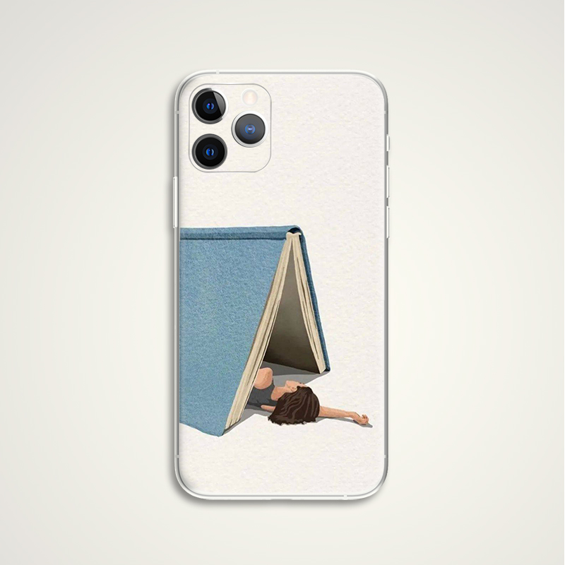 书山之间小清新插画文艺术