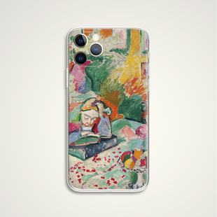 马蒂斯 AIR 读书少女色彩印象野兽派油画文艺术生手机壳 适用苹果iphone17PROMAX 华为小米三星 E365 Matisse