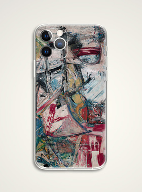 Willem de kooning 威廉德库宁 抽象涂鸦油画文艺术生手机壳 E524 适用苹果iphone17PROMAX AIR 华为小米三星