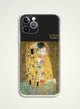 Klimt 克林姆特 The Kiss 吻艺术文艺油画艺术生手机壳  D906 适用苹果iphone17PROMAX AIR 华为小米三星